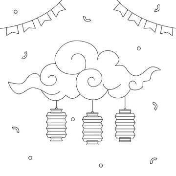 Free Black And White Mid-Autumn Festival Drawing Template to Edit Online