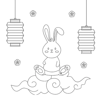 Free Mid-Autumn Festival Drawing Template to Edit Online