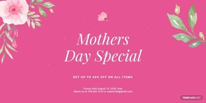 Mothers Day Special Sale Twitter Post Template