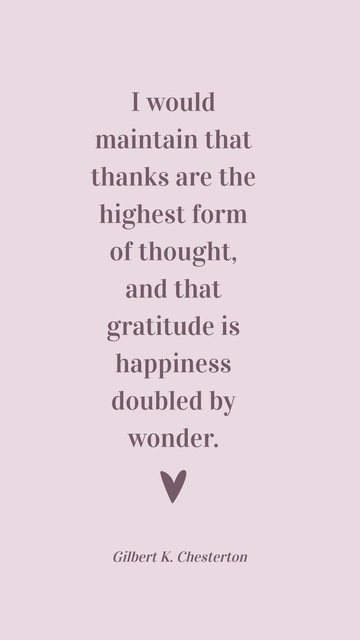 Gratitude: Chesterton's Ultimate Form of Thought Quote