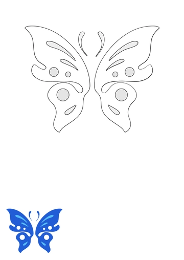 Free Butterfly Wings Coloring Page Template to Edit Online