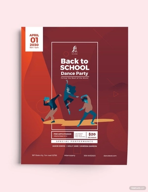 Back To School Dance Flyer Template