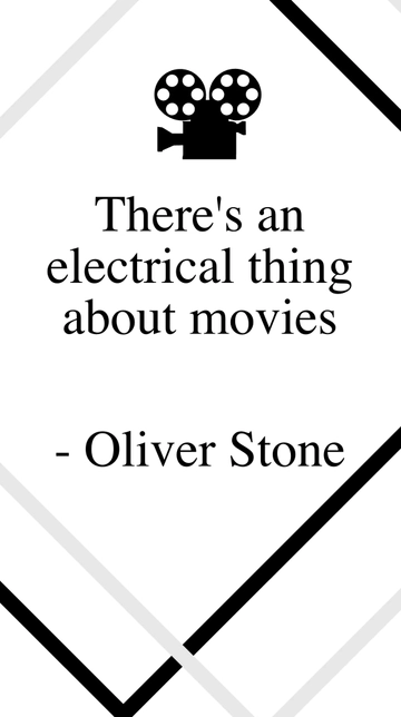 Free Oliver Stone - There's an electrical thing about movies Template to Edit Online