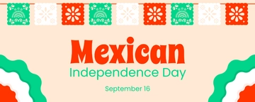 Free Mexican Independence Day Flex Banner Template to Edit Online