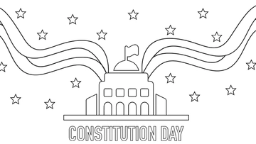 Free Constitution and Citizenship Day Drawing Background Template to Edit Online