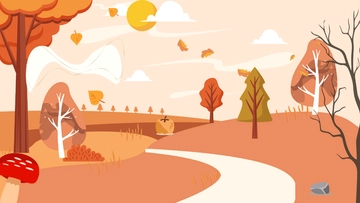 Free Autumn Road Background Template to Edit Online