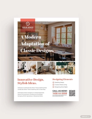 Bohemian Theme Interior Flyer Template