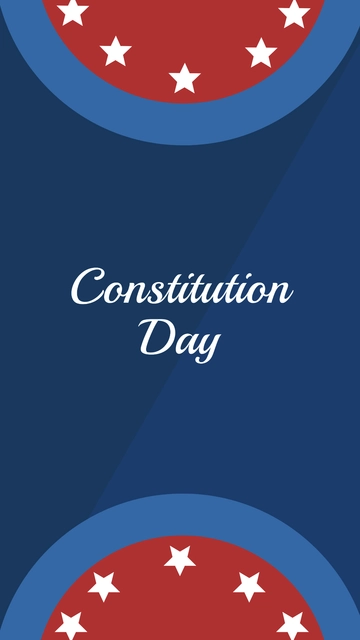 Free Constitution and Citizenship Day iPhone Background Template to Edit Online