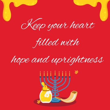 Free Rosh Hashanah Quote Vector Template to Edit Online