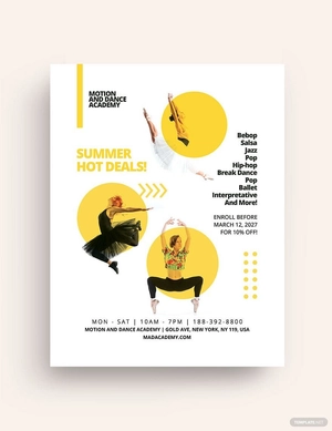 Dance Class Studio Flyer Template