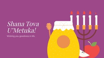 Free Rosh Hashanah Wishes Background Template to Edit Online
