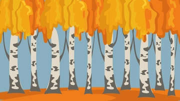 Free Autumn Birch Background Template to Edit Online