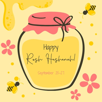 Free Rosh Hashanah Instagram Post Template to Edit Online