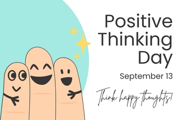 Free Positive Thinking Day Banner Template to Edit Online Free Positive Thinking Day Banner Template to Edit Online