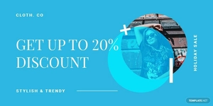 Elegant Holiday Sale Twitter Post Template