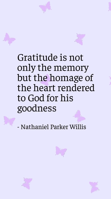 Free Gratitude: Heartfelt Homage to God for His Goodness Quote Template to Edit Online