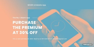 Mobile App Promotion Twitter Post Template