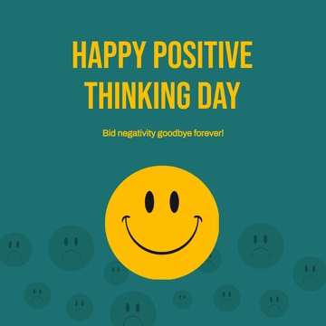 Free Positive Thinking Day Flyer Vector Template to Edit Online Free Positive Thinking Day Flyer Vector Template to Edit Online