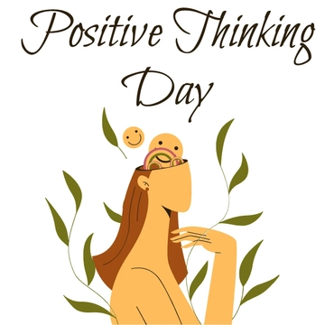 Free Positive Thinking Day Clipart Template to Edit Online