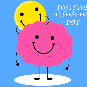 Free Positive Thinking Day Clipart Vector Template to Edit Online