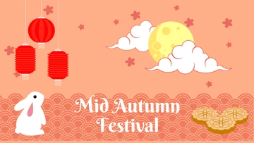 Free Mid-Autumn Festival Clipart Background Template to Edit Online