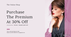 Shop App Promotion LinkedIn Blog Post Template