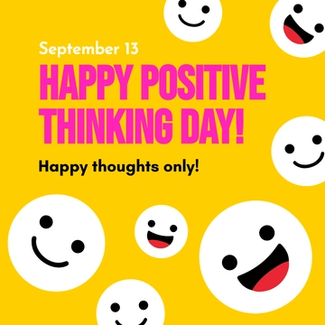 Free Positive Thinking Day FB Post Template to Edit Online Free Positive Thinking Day FB Post Template to Edit Online