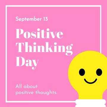 Free Positive Thinking Day Whatsapp Post Template to Edit Online Free Positive Thinking Day Whatsapp Post Template to Edit Online