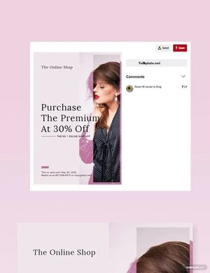 Shop App Promotion Pinterest Pin Template