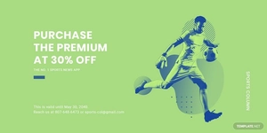 Sports App Promotion Blog Post Template
