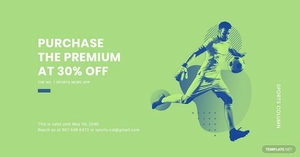 Sports App Promotion Linkedin Post Template