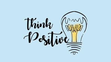 Free Positive Thinking Day Image Background Template to Edit Online