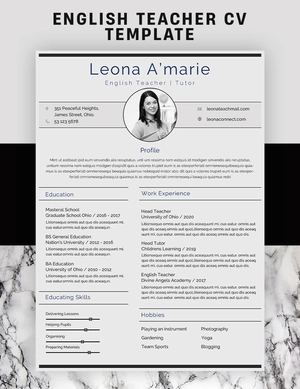 English Teacher CV