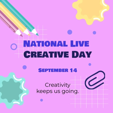 Free National Live Creative Day Whatsapp Post Template to Edit Online