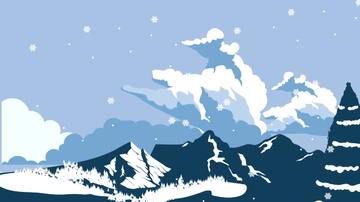 Free Snowy Mountain Background Template to Edit Online