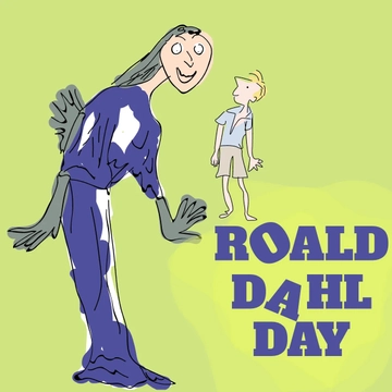 Free Happy Roald Dahl Day Clipart Template to Edit Online
