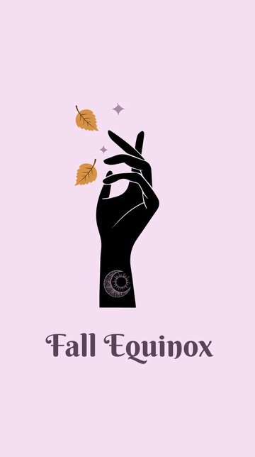 Free Fall Equinox iPhone Background Template to Edit Online