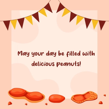 Free National Peanut Day Greeting Card Vector Template to Edit Online