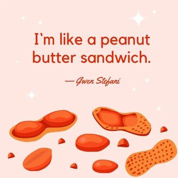 Free National Peanut Day Quote Vector Template to Edit Online
