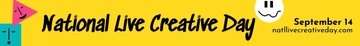 Free National Live Creative Day Website Banner Template to Edit Online