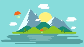 Free High Resolution Mountain Background Template to Edit Online