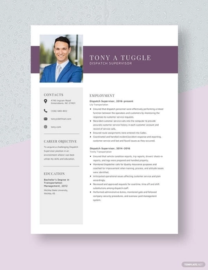 Dispatch Supervisor Resume