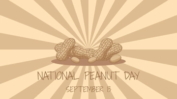 Free National Peanut Day Design Background Template to Edit Online