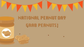 Free National Peanut Day Flyer Background Template to Edit Online