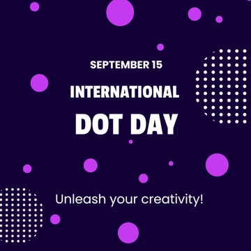 Free International Dot Day Whatsapp Post Template to Edit Online
