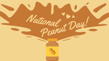 Free National Peanut Day Wallpaper Background Template to Edit Online