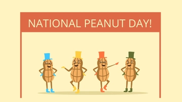 Free National Peanut Day Clipart Background Template to Edit Online