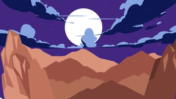 Free Night Mountain Background Template to Edit Online