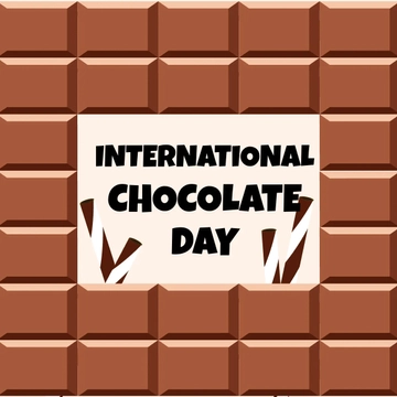 Free International Chocolate Day Clipart Template to Edit Online