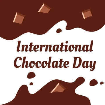 Free International Chocolate Day Celebration Clipart Template to Edit Online